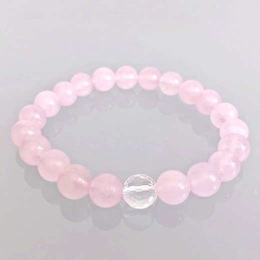 rózsakvarc karkötő