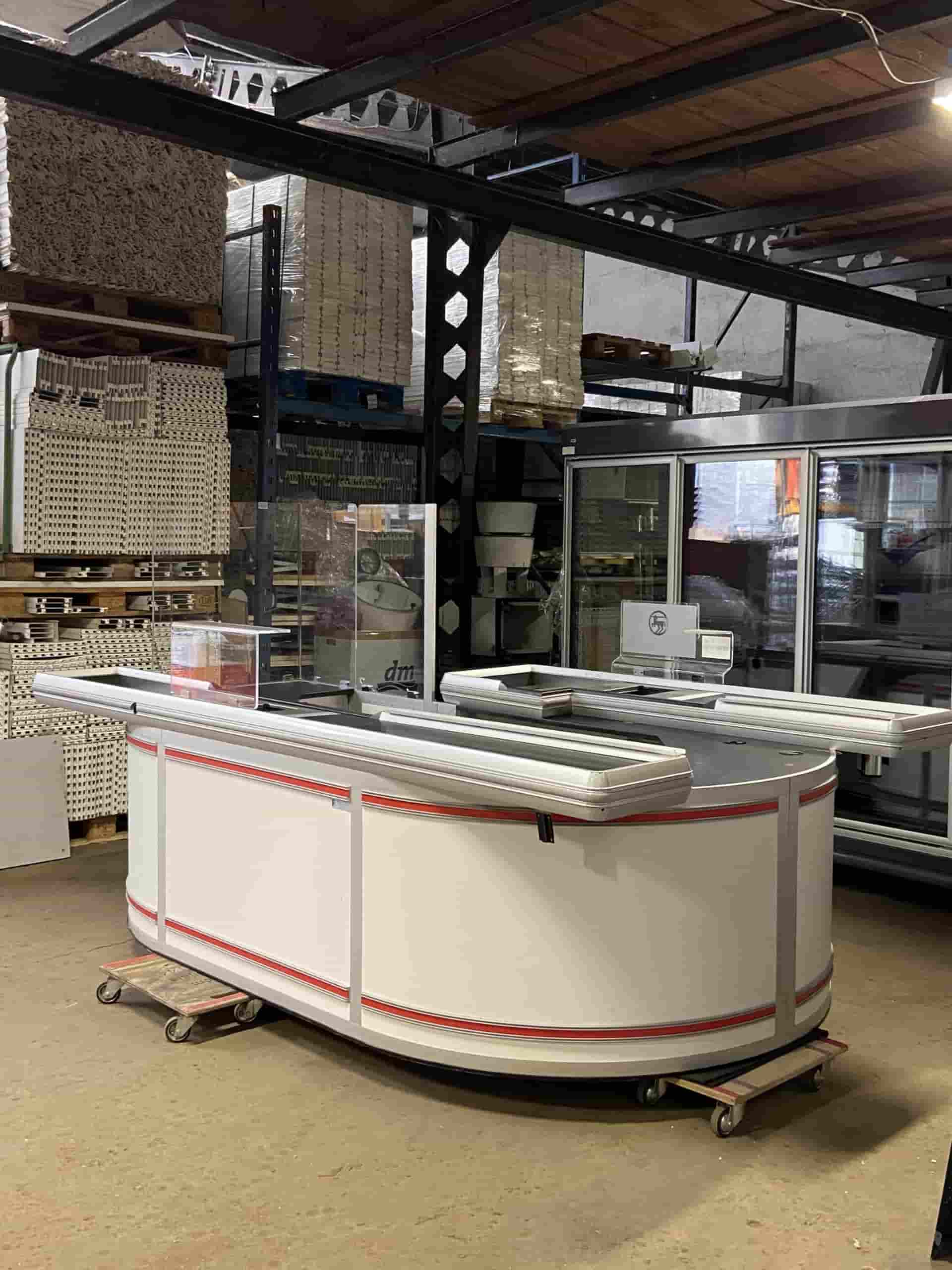 használt pénztárpultok